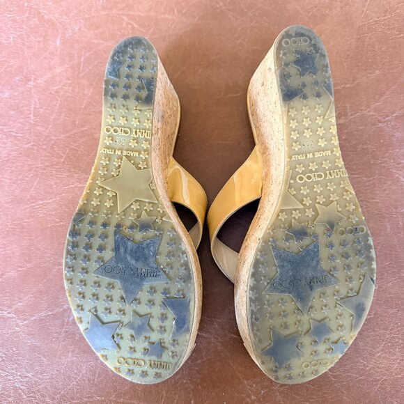 Jimmy Choo Pathos Patent Leather Wedges 36.5 - Picture 15 of 15